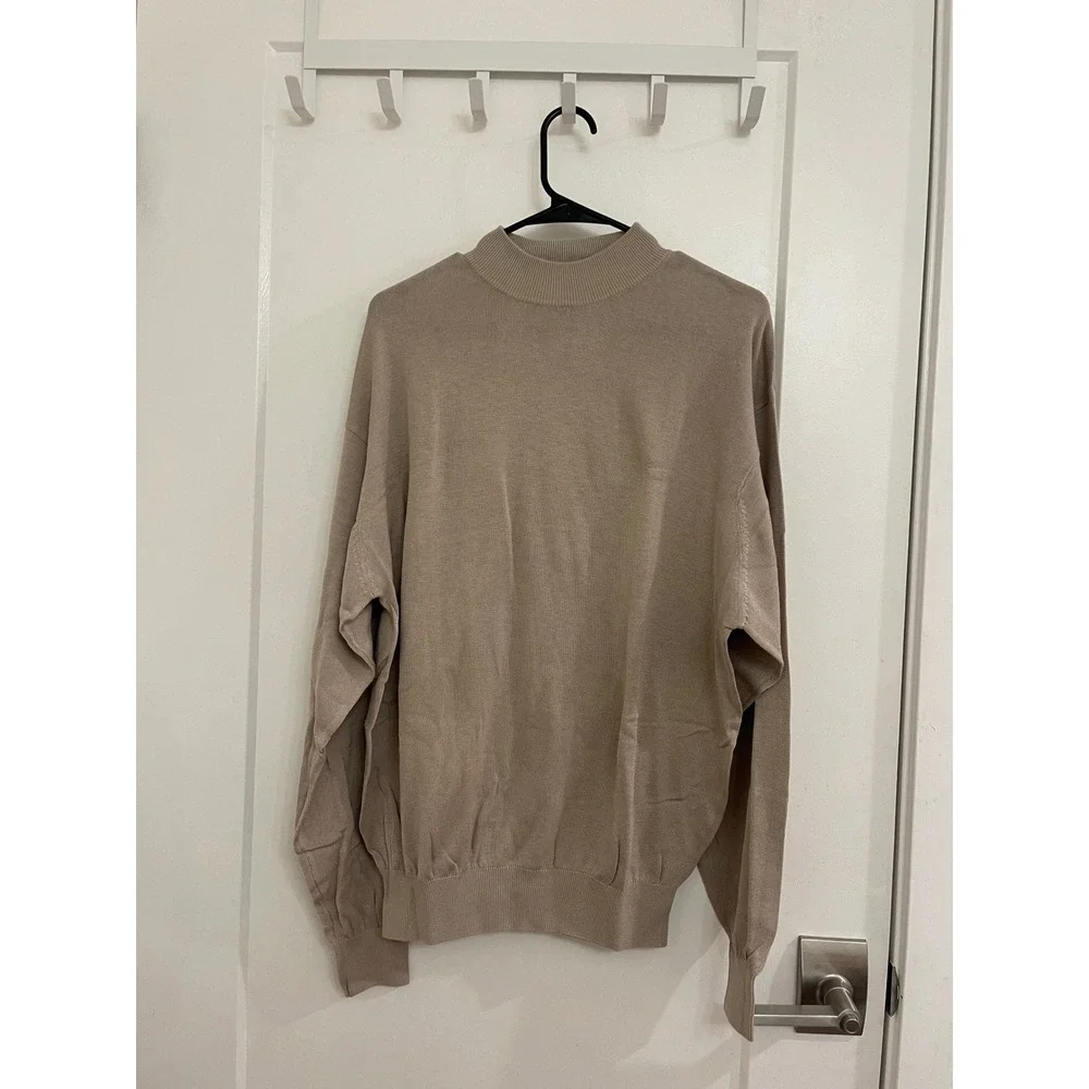 Vintage Baracuta Silk Blend Men's Turtleneck Sweater Preppy Old‎ Money